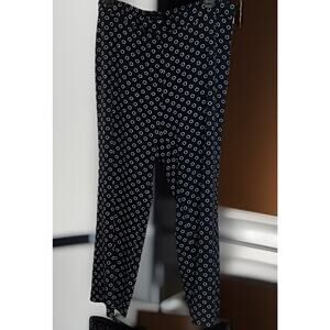 Talbots Navy Palazzo Pants Plus Size 18 Sailor Chic Nautical Wide Leg Coastal